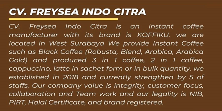 CV. Freysea Indo Citra