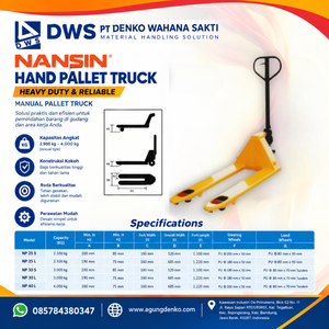 Hand Pallet Nansin 2,5 Ton – 4 Ton