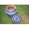 octagonal blue