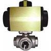 quarter turn ball valves with pneumatic actuator