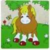 square picture puzzle (horse)