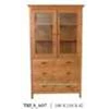 teak wood cabinet slide door
