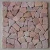 mosaic stone tile pink