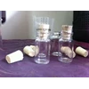botol vial + tutup kayu / crock