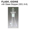 iodine flask: with glass stopper (iso, k-6)