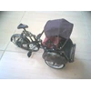miniatur becak/ becak/ logam/ becak jogjakarta