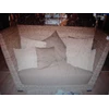 high seagrass sofa with cushions