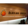 signage front office / reception signage bayan group