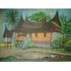 rumah gadang (lukisan cat minyak)