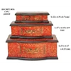 peti lengkung set 3 urat gambar