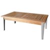 alumunium teak table