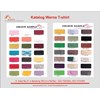 katalog warna t-shirt