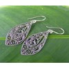 silver earring - motif bali