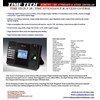 fingerprint & pin ; time attendance & access control time tech f10
