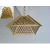 kap lampu gantung bambu