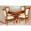 meja kursi makan ukir salina mawar set 4 kursi kayu jati jepara