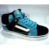 sepatu vans high hitam biru putih