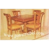 meja kursi makan set salena padi 4 kursi mpb374
