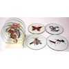 bali engraved glass coaster