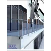 railing tangga, railing stainless, railing kaca, glass railing, frameless railing, building and residential railing system, irail railing system.