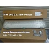 waterproof lamp tcw 060 2 x 18w philips