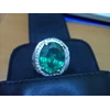 cincin green aquamarine 6 karat
