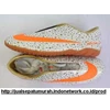 sepatu futsal nike mercurial tiger putih-orange ( uk 40-44)