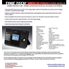 fingerprint & pin ; time attendance & access control time tech f10