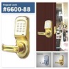 fingerprint kypad lock with single sepring lacth # 6600-88