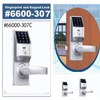 touch screen fingerprin lock with single spring latch model # 6600-307c