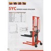 hand lift / stacker manual