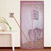 tirai nyamuk type : batik bunga pink