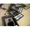 id card pvc wet look + case + tali