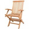 teak folding arm chair