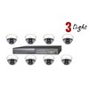 paket 8 channel 3light dome camera