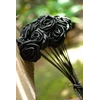 black satin rose bouquet, perfect for condolence and home decoration
