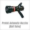 protek automatic nozzle with ball valve control | pistol grip nozzles