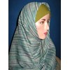 kerudung siang malam garis ijo ungu