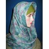 kerudung siang malam bunga ijo ungu