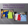 kaos kerah, katun, polo shrit