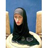 pashmina kaos hitam