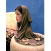 pashmina kaos coklat