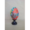 wooden duck egg painting with butterfly