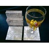 coaster pearly capiz shell