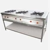 stainless steel gas stove 3 burner with under shelf