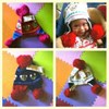 bear ball knit hat