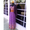 gamis+ blezer bahan katun dan kaos