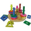 puzzle geometri 5 tiang