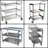 trolley susun stainless | food trolley | trolley piring restaurant | rak stainless | lemari rak stainless | trolley makanan tiga susun | trolley hotel