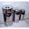 tempat sampah stainless, tempat sampah stainless harga, tong sampah stainless, jual tong sampah stainless, standing ashtray, jual tempat sampah stainless